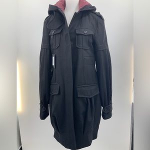 Patrizia Pepe Wool Blend Parka style coat